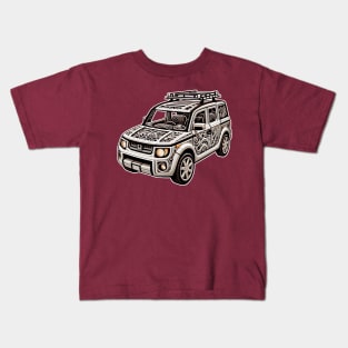 Papercut Style Ele Kids T-Shirt